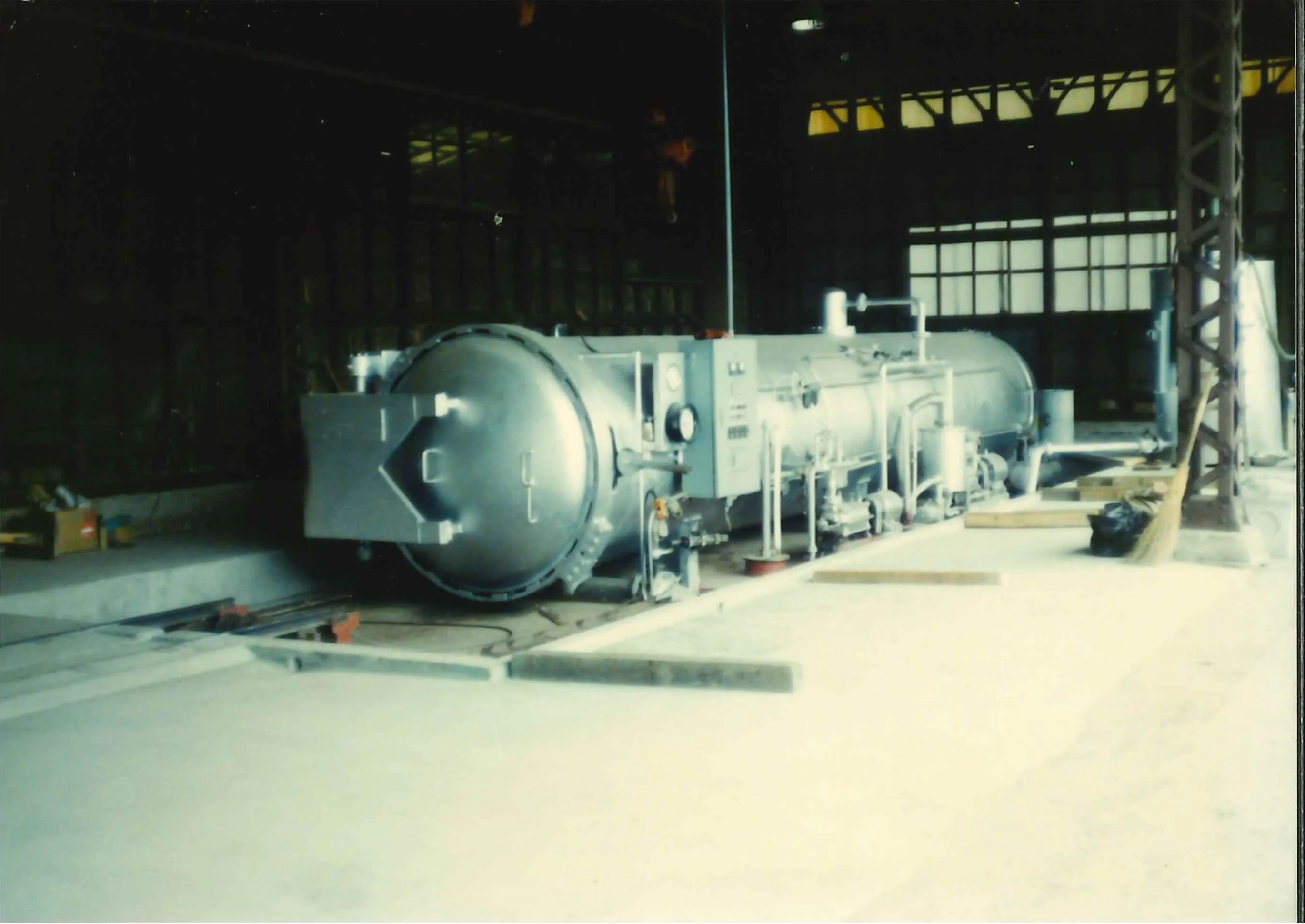 木材加圧注入処理開始