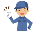 施工する人のイラスト